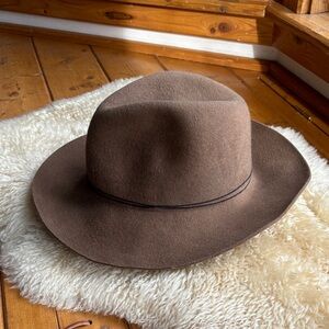 Janessa Leone Wool Brimmed Hat
